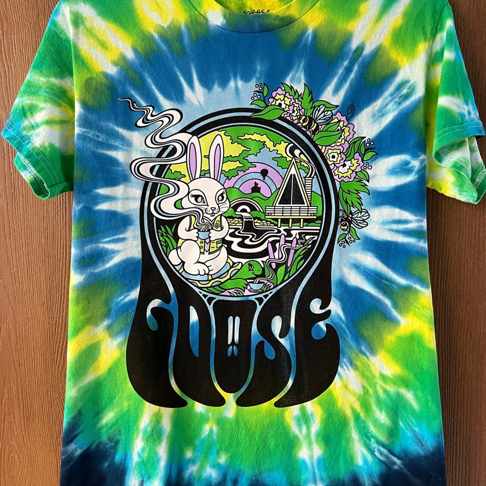 Goose band “Wonderland V2" tie dyed shirt